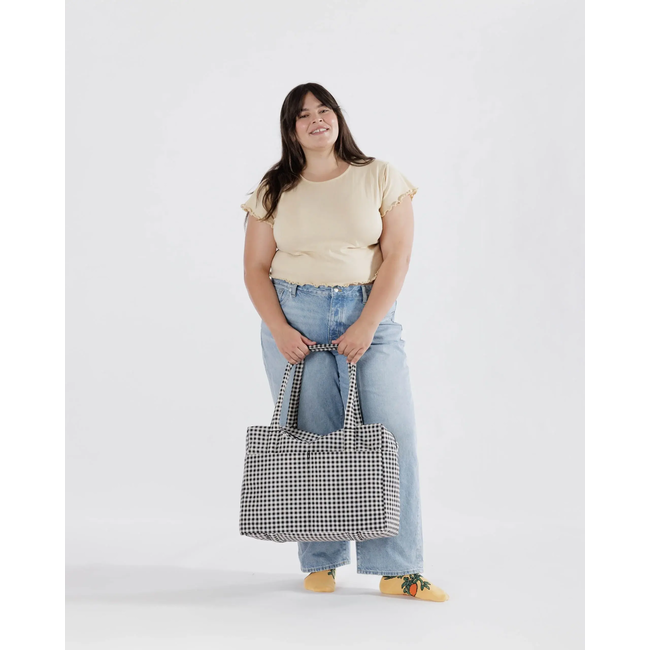 Baggu Cloud Carry-on - Black & White Gingham