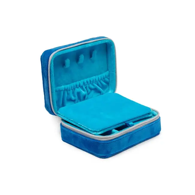 Living Royal Velvet Jewelry Case - Sardine Can - Blue