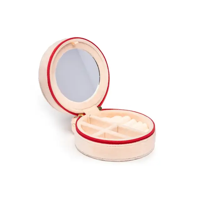 Living Royal Velvet Jewelry Case - Cherries - Cream