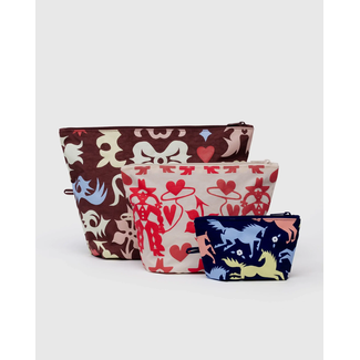 Baggu Go Pouch Set - Western Cut-Outs