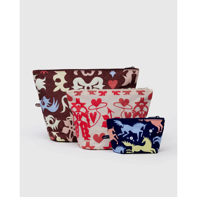 Baggu Go Pouch Set - Western Cut-Outs