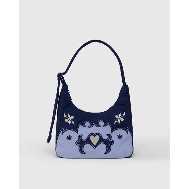 Baggu Mini Nylon Shoulder Bag- Western Applique