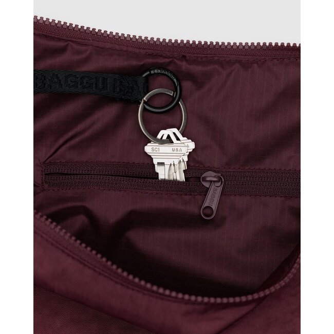 Baggu Baggu Large Nylon Crescent Bag - Mahogany