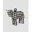 Baggu Horse Charm - Black & White Gingham
