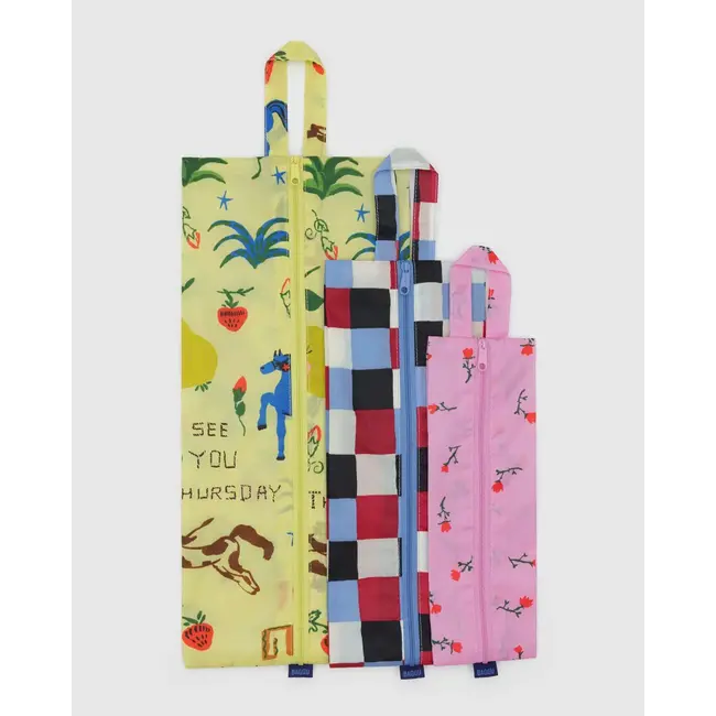Baggu 3D Zip Set - Painted Prairie