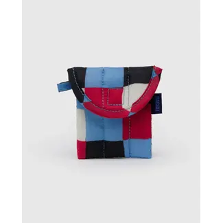 Baggu Puffy Earbuds Case- Painted Check
