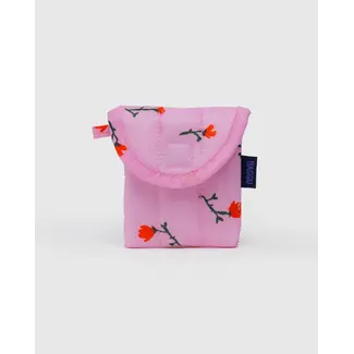 Baggu Puffy Earbuds Case- Painted Wildflower