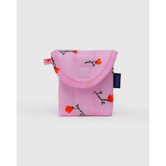 Baggu Puffy Earbuds Case- Painted Wildflower