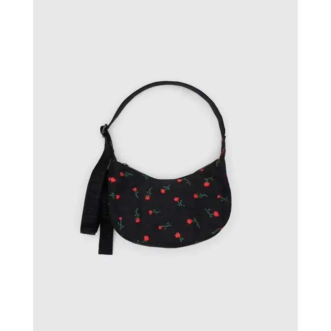 Baggu Small Nylon Crescent Bag - Painted Wildflower