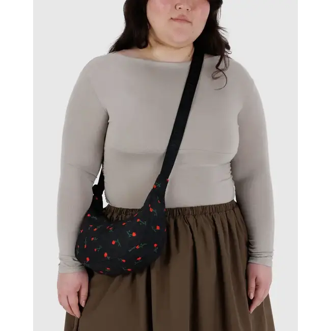 Baggu Small Nylon Crescent Bag - Painted Wildflower