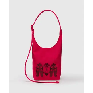 Baggu Small Nylon Sling- Embroidered Cowgirl