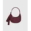 Baggu Small Recycled Leather Crescent Bag- Mahogany