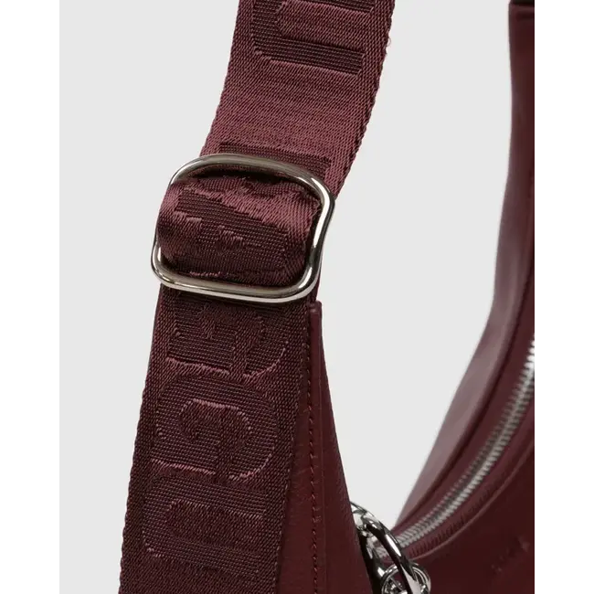 Baggu Small Recycled Leather Crescent Bag- Mahogany