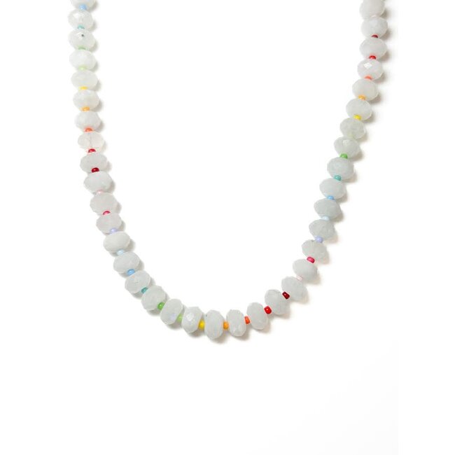 Tumbleweed Faceted Moonstone Candy Necklace