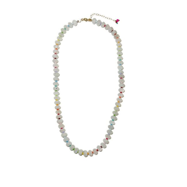 Tumbleweed Faceted Moonstone Candy Necklace