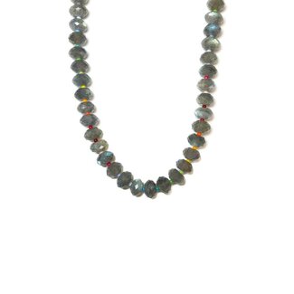 Tumbleweed Faceted Labradorite Candy Necklace