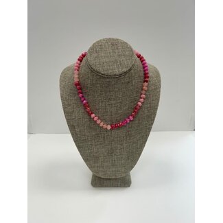 Tumbleweed Rose Faceted Candy Necklace