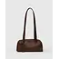 Baggu Small Recycled Leather Bowler Bag - Brown