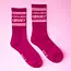 Sunshine Studios Cool Ass Granny Striped Ribbed Crew Socks