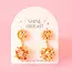 Sunshine Studios Holiday Bow Earrings- Double - Gold