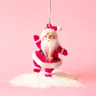 Sunshine Studios Retro Dancing Ornament - Electric Pink