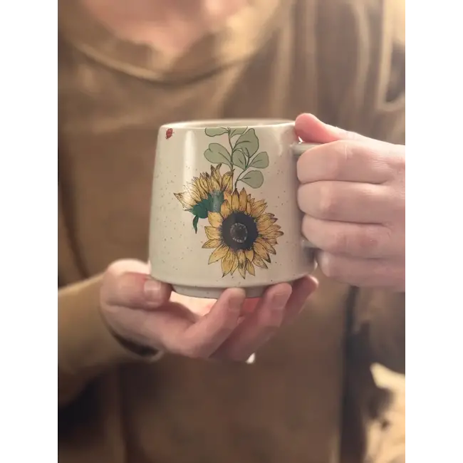 Artsy Em Savor Sunshine Sunflower Mug