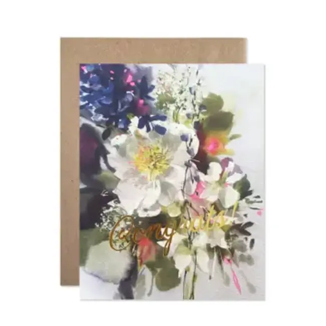 Hartland Cards Congrats Bouquet by Helen Dealtry