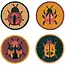 Danica now designs Amulet Beaded Coasters Set of 4