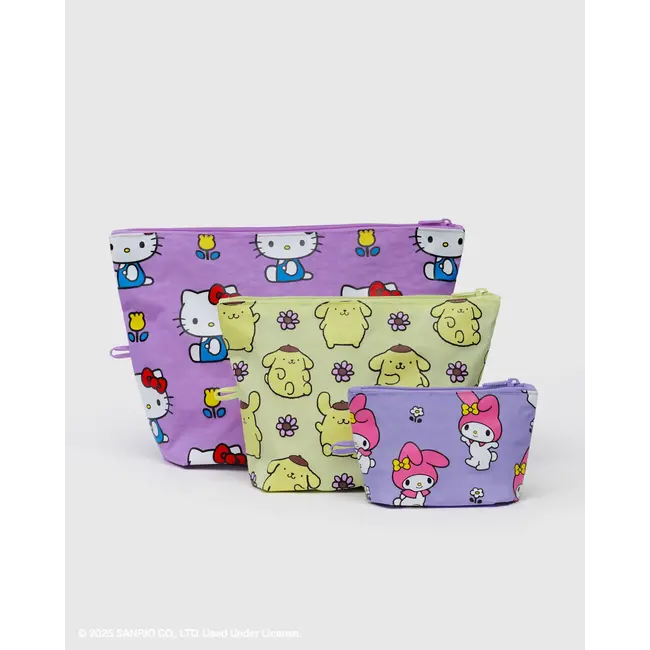 Baggu Go Pouch Set - Hello Kitty and Friends Florals