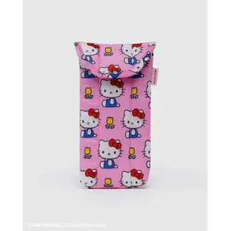 Baggu Puffy Glasses Sleeve - Hello Kitty Pink