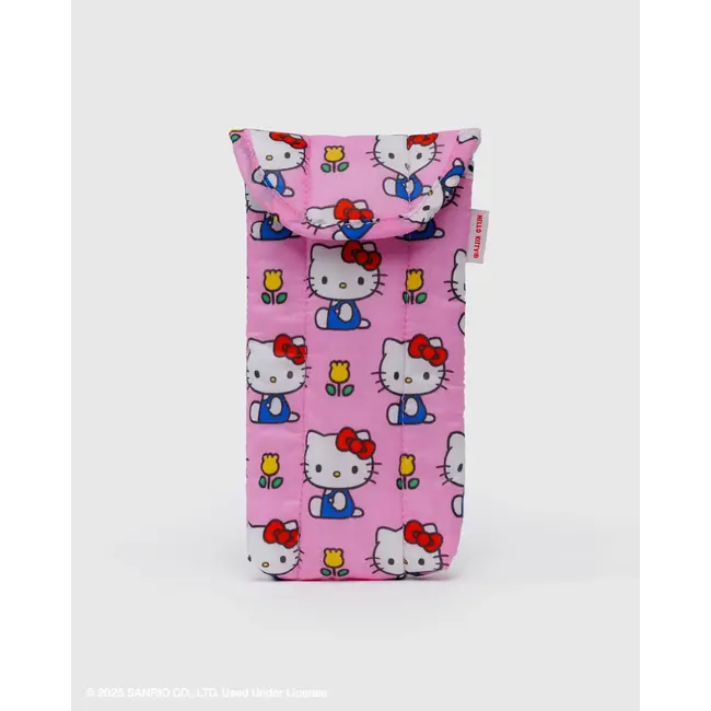 Baggu Puffy Glasses Sleeve - Hello Kitty Pink