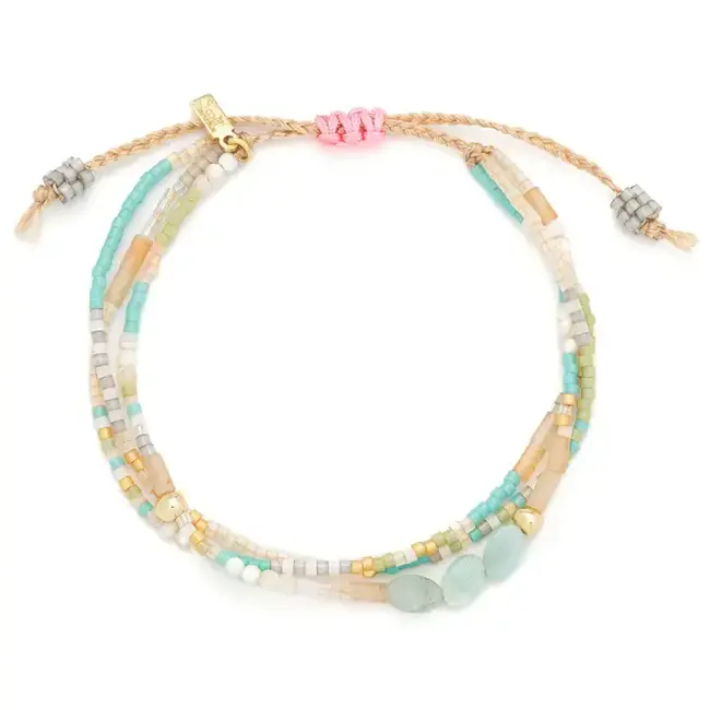 Scout Mixed Media Bracelet - Courage/Amazonite/Gold