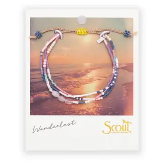 Scout Mixed Media Bracelet - Heart/Rose Quartz/Silver