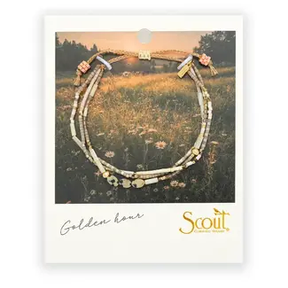 Scout Mixed Media Bracelet - Joy/Dalmatian Jasper/Gold