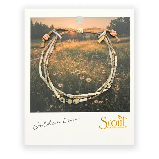 Scout Mixed Media Bracelet - Joy/Dalmatian Jasper/Gold