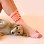 Sunshine Studios Dog Mom Striped Ribbed Crew Socks