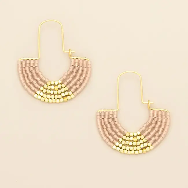 Scout Chromacolor Miyuki U-Hoop - Blush/Gold