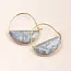 Scout Stone Prism Hoop - Blue Howlite/Gold