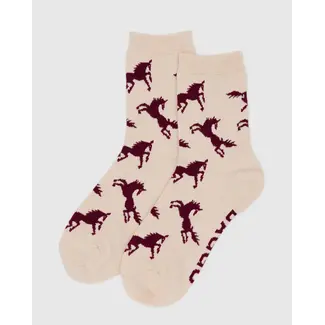 Baggu Crew Sock - Horses