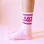 Sunshine Studios Cat Lady Striped Ribbed Crew Socks