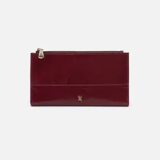 Hobo Jill Large Bifold Wallet- Saddleberry