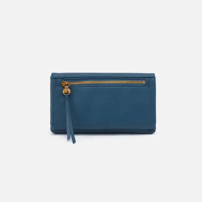Hobo Lumen Continental Wallet- Peacock Feather