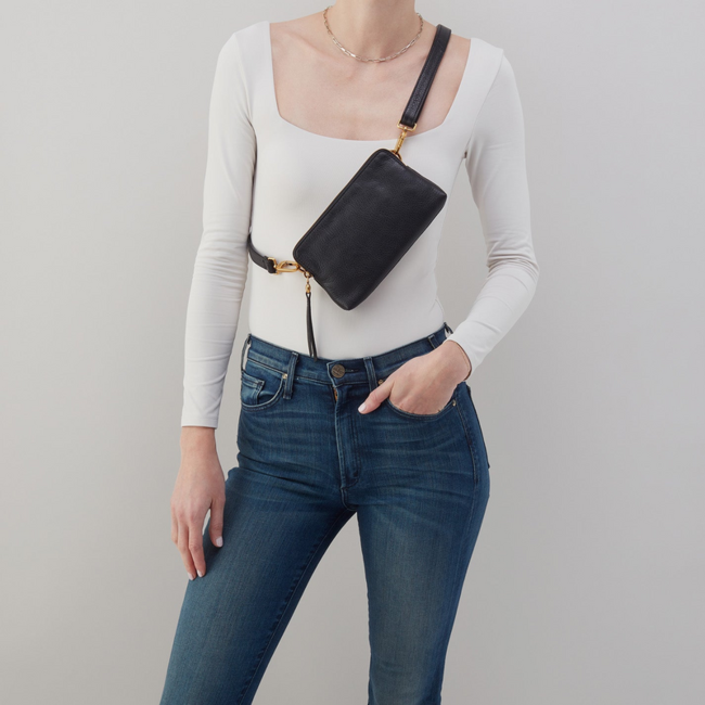 Hobo Fern Slim Belt Bag- Black