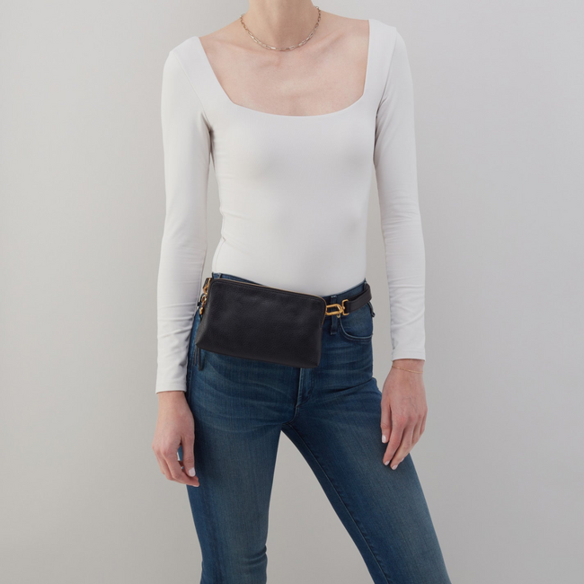 Hobo Fern Slim Belt Bag- Black