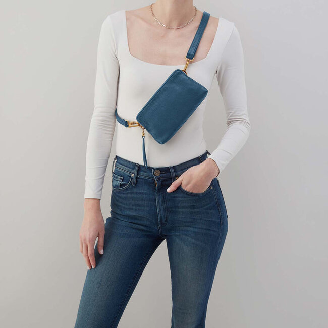 Hobo Fern Slim Belt Bag- Peacock Feather