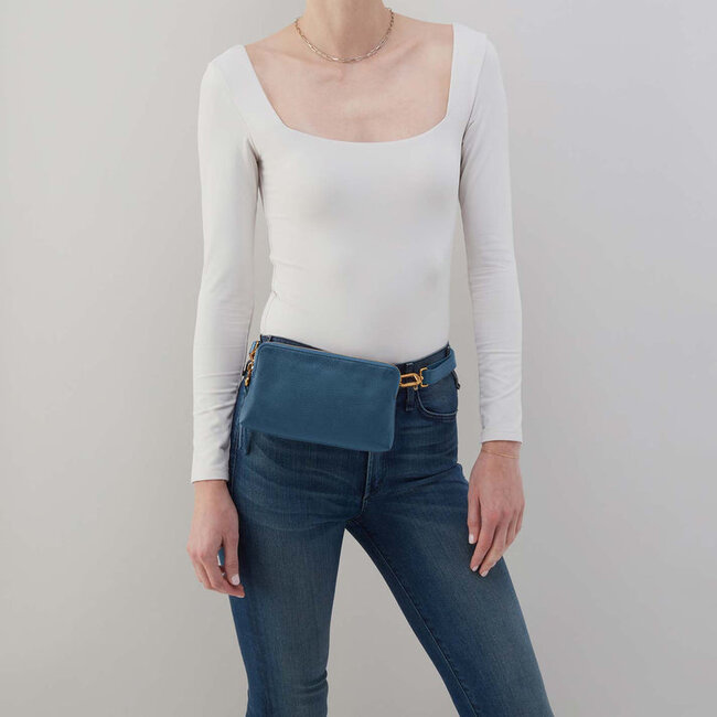 Hobo Fern Slim Belt Bag- Peacock Feather