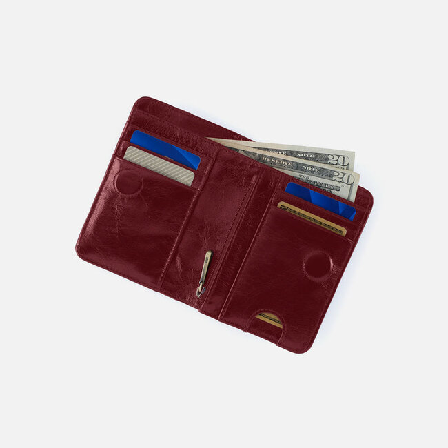 Hobo Jill Bifold Wallet- Saddleberry