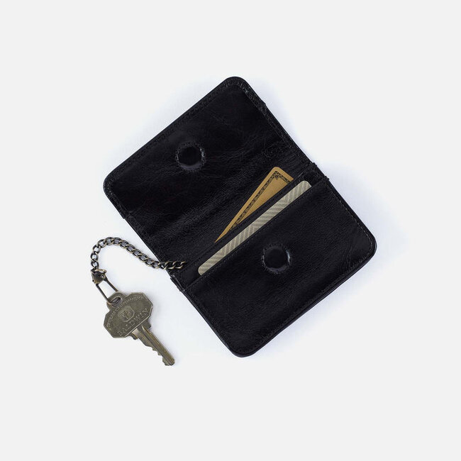 Hobo Jill Flap Card Case- Black
