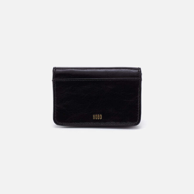 Hobo Jill Flap Card Case- Black