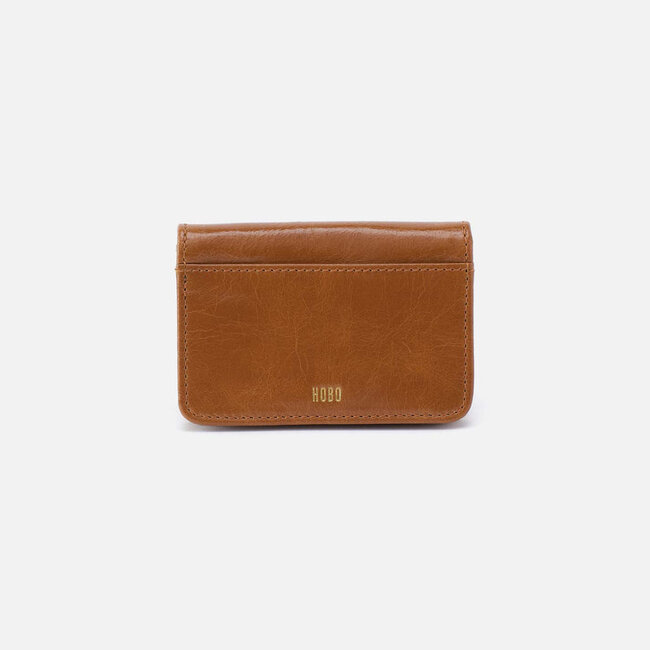 Hobo Jill Flap Card Case- Truffle